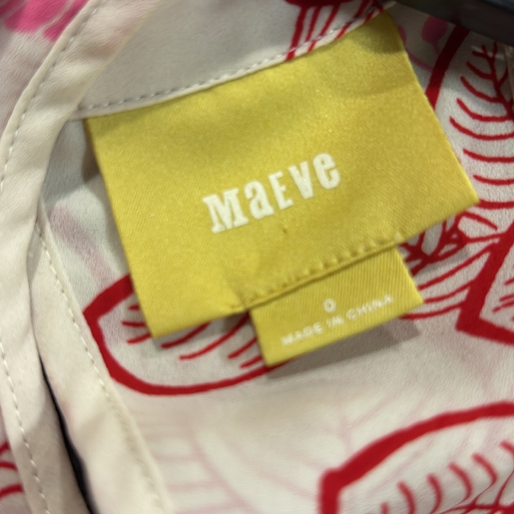 Maeve Floral Pink and Cream Sleeveless Top - Picture 4 of 4